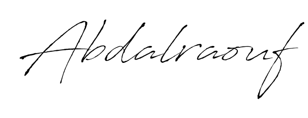 Master the art of signing with Abdalraouf written in fluent Antro_Vectra script. A great template to practice and refine your handwriting. Abdalraouf signature style 6 images and pictures png
