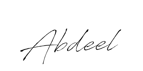 Design your own signature with our free online signature maker. With this signature software, you can create a handwritten (Antro_Vectra) signature for name Abdeel. Abdeel signature style 6 images and pictures png