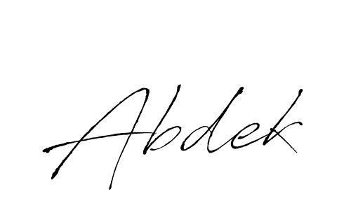 Antro_Vectra is a professional signature style that is perfect for those who want to add a touch of class to their signature. It is also a great choice for those who want to make their signature more unique. Get Abdek name to fancy signature for free. Abdek signature style 6 images and pictures png