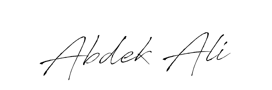 Make a beautiful signature design for name Abdek Ali. With this signature (Antro_Vectra) style, you can create a handwritten signature for free. Abdek Ali signature style 6 images and pictures png