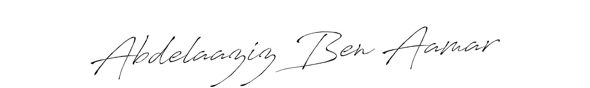 Create a beautiful signature design for name Abdelaaziz Ben Aamar. With this signature (Antro_Vectra) fonts, you can make a handwritten signature for free. Abdelaaziz Ben Aamar signature style 6 images and pictures png