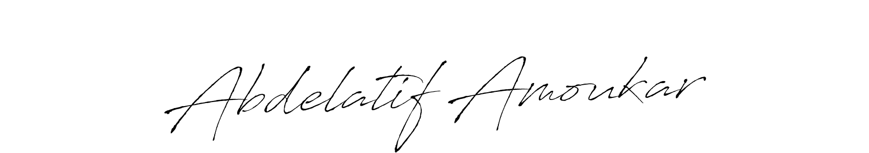 Antro_Vectra is a professional signature style that is perfect for those who want to add a touch of class to their signature. It is also a great choice for those who want to make their signature more unique. Get Abdelatif Amoukar name to fancy signature for free. Abdelatif Amoukar signature style 6 images and pictures png