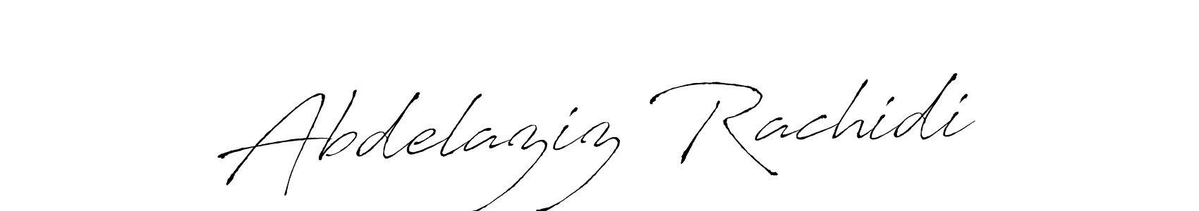 How to make Abdelaziz Rachidi name signature. Use Antro_Vectra style for creating short signs online. This is the latest handwritten sign. Abdelaziz Rachidi signature style 6 images and pictures png