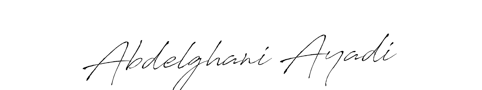 Abdelghani Ayadi stylish signature style. Best Handwritten Sign (Antro_Vectra) for my name. Handwritten Signature Collection Ideas for my name Abdelghani Ayadi. Abdelghani Ayadi signature style 6 images and pictures png