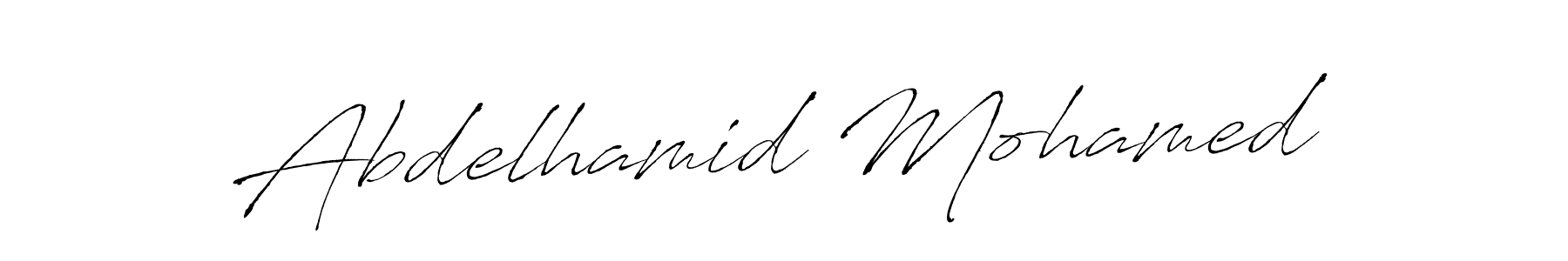 Also we have Abdelhamid Mohamed name is the best signature style. Create professional handwritten signature collection using Antro_Vectra autograph style. Abdelhamid Mohamed signature style 6 images and pictures png