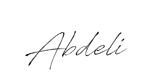 if you are searching for the best signature style for your name Abdeli. so please give up your signature search. here we have designed multiple signature styles  using Antro_Vectra. Abdeli signature style 6 images and pictures png