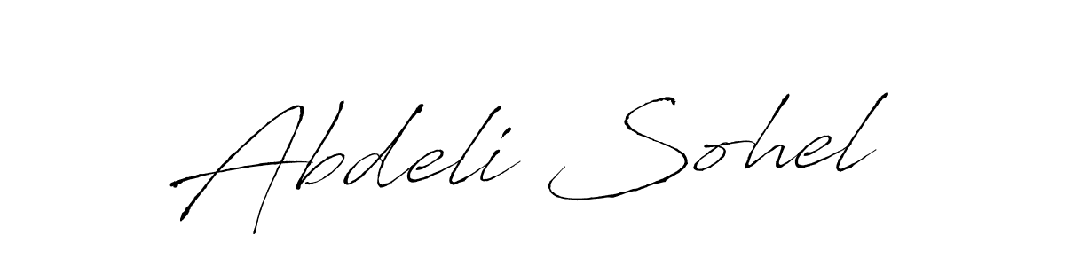 Make a beautiful signature design for name Abdeli Sohel. Use this online signature maker to create a handwritten signature for free. Abdeli Sohel signature style 6 images and pictures png