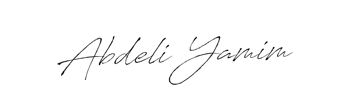 Use a signature maker to create a handwritten signature online. With this signature software, you can design (Antro_Vectra) your own signature for name Abdeli Yamim. Abdeli Yamim signature style 6 images and pictures png