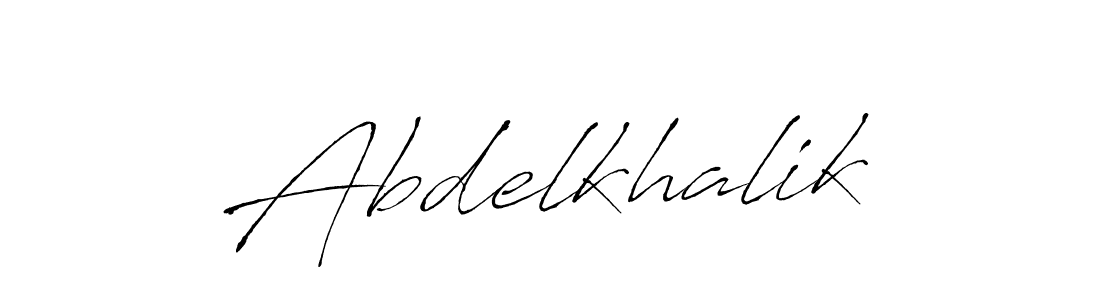 How to make Abdelkhalik signature? Antro_Vectra is a professional autograph style. Create handwritten signature for Abdelkhalik name. Abdelkhalik signature style 6 images and pictures png