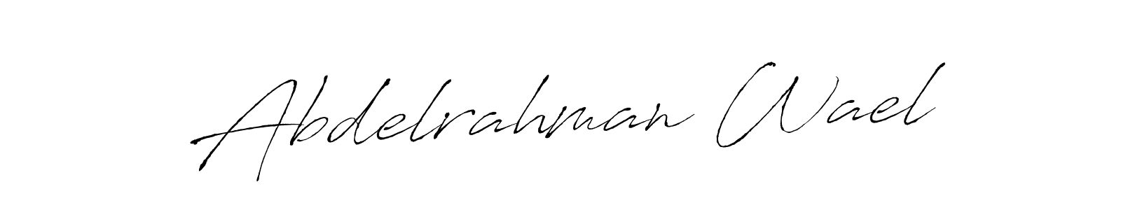 You should practise on your own different ways (Antro_Vectra) to write your name (Abdelrahman Wael) in signature. don't let someone else do it for you. Abdelrahman Wael signature style 6 images and pictures png