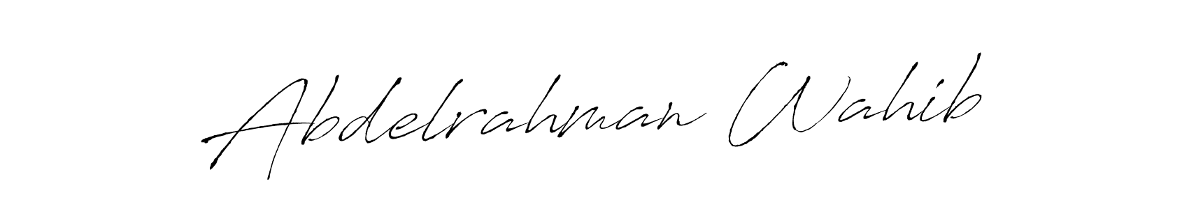 Use a signature maker to create a handwritten signature online. With this signature software, you can design (Antro_Vectra) your own signature for name Abdelrahman Wahib. Abdelrahman Wahib signature style 6 images and pictures png