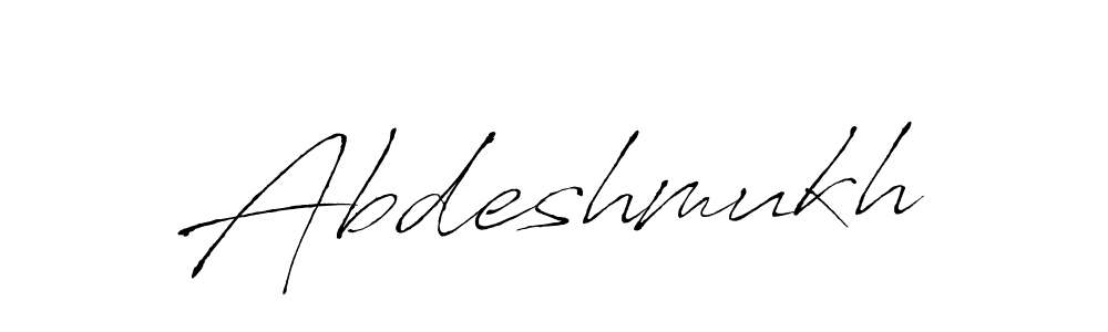 Create a beautiful signature design for name Abdeshmukh. With this signature (Antro_Vectra) fonts, you can make a handwritten signature for free. Abdeshmukh signature style 6 images and pictures png