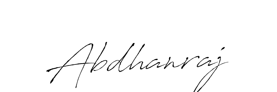 Design your own signature with our free online signature maker. With this signature software, you can create a handwritten (Antro_Vectra) signature for name Abdhanraj. Abdhanraj signature style 6 images and pictures png