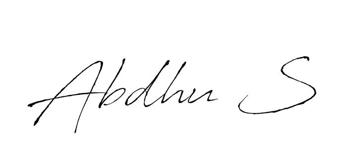 How to make Abdhu S signature? Antro_Vectra is a professional autograph style. Create handwritten signature for Abdhu S name. Abdhu S signature style 6 images and pictures png