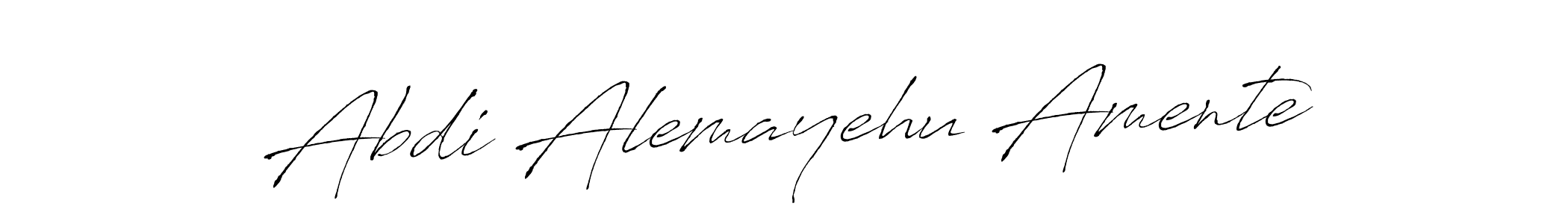 Design your own signature with our free online signature maker. With this signature software, you can create a handwritten (Antro_Vectra) signature for name Abdi Alemayehu Amente. Abdi Alemayehu Amente signature style 6 images and pictures png