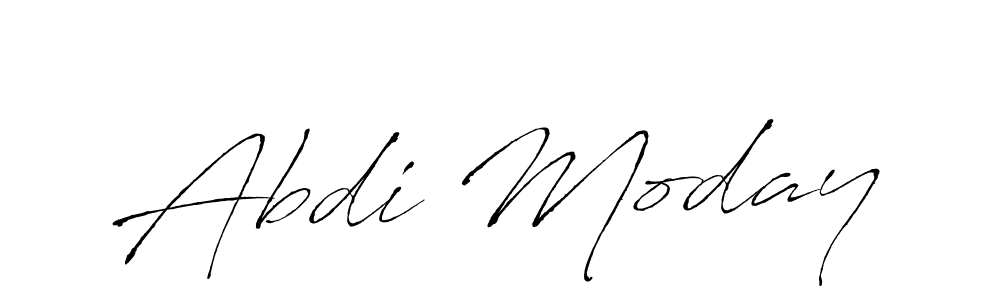 Make a beautiful signature design for name Abdi Moday. With this signature (Antro_Vectra) style, you can create a handwritten signature for free. Abdi Moday signature style 6 images and pictures png