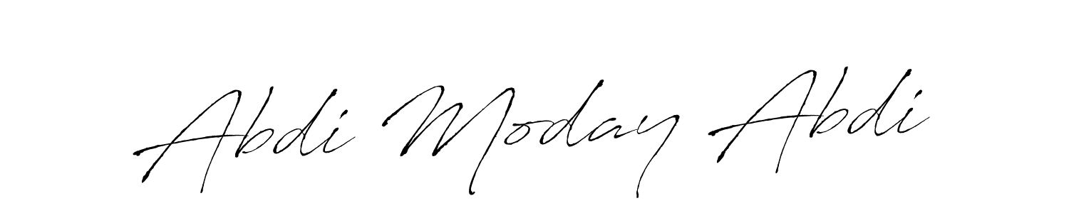 Create a beautiful signature design for name Abdi Moday Abdi. With this signature (Antro_Vectra) fonts, you can make a handwritten signature for free. Abdi Moday Abdi signature style 6 images and pictures png