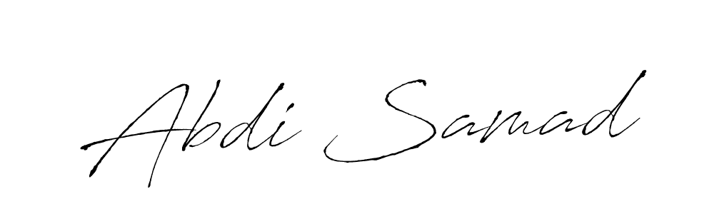 Make a beautiful signature design for name Abdi Samad. With this signature (Antro_Vectra) style, you can create a handwritten signature for free. Abdi Samad signature style 6 images and pictures png