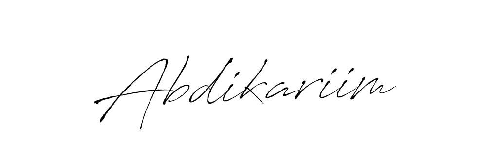 Abdikariim stylish signature style. Best Handwritten Sign (Antro_Vectra) for my name. Handwritten Signature Collection Ideas for my name Abdikariim. Abdikariim signature style 6 images and pictures png