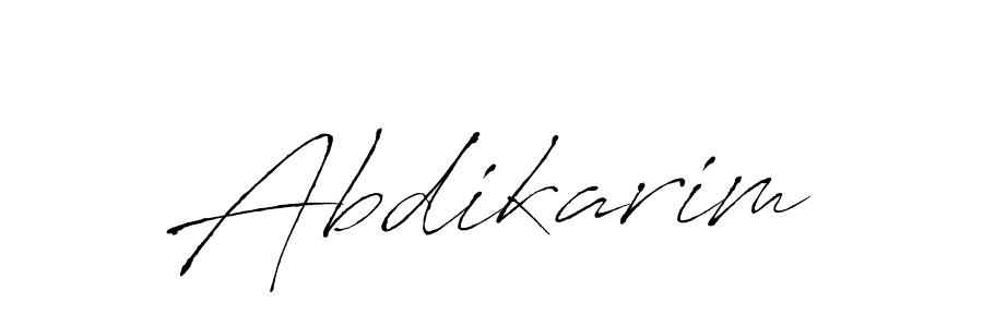 How to make Abdikarim signature? Antro_Vectra is a professional autograph style. Create handwritten signature for Abdikarim name. Abdikarim signature style 6 images and pictures png