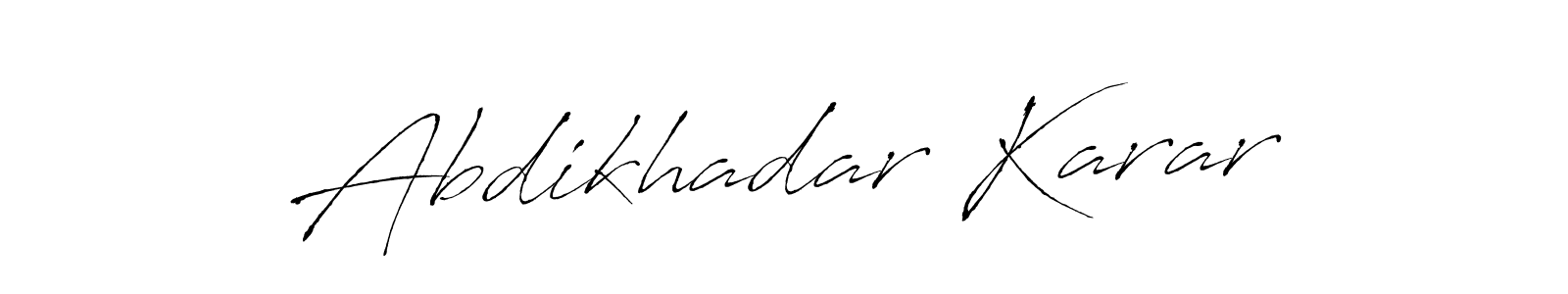 Make a beautiful signature design for name Abdikhadar Karar. With this signature (Antro_Vectra) style, you can create a handwritten signature for free. Abdikhadar Karar signature style 6 images and pictures png