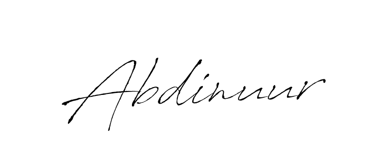 How to make Abdinuur name signature. Use Antro_Vectra style for creating short signs online. This is the latest handwritten sign. Abdinuur signature style 6 images and pictures png