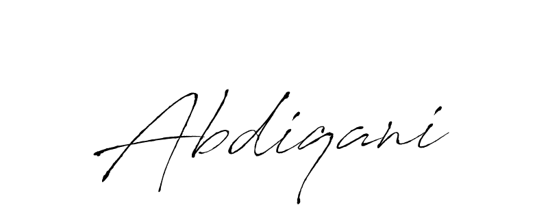 Create a beautiful signature design for name Abdiqani. With this signature (Antro_Vectra) fonts, you can make a handwritten signature for free. Abdiqani signature style 6 images and pictures png