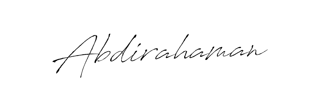 You can use this online signature creator to create a handwritten signature for the name Abdirahaman. This is the best online autograph maker. Abdirahaman signature style 6 images and pictures png