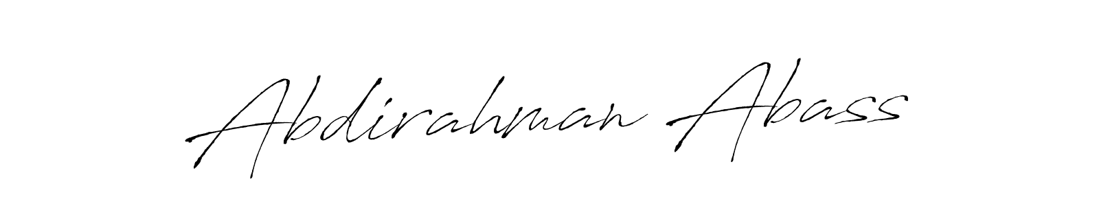 The best way (Antro_Vectra) to make a short signature is to pick only two or three words in your name. The name Abdirahman Abass include a total of six letters. For converting this name. Abdirahman Abass signature style 6 images and pictures png