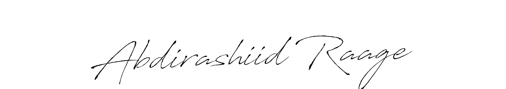 Abdirashiid Raage stylish signature style. Best Handwritten Sign (Antro_Vectra) for my name. Handwritten Signature Collection Ideas for my name Abdirashiid Raage. Abdirashiid Raage signature style 6 images and pictures png