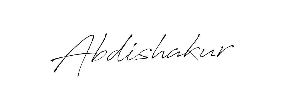 How to make Abdishakur name signature. Use Antro_Vectra style for creating short signs online. This is the latest handwritten sign. Abdishakur signature style 6 images and pictures png