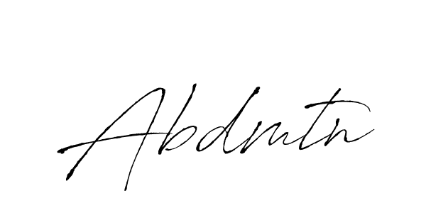 Make a beautiful signature design for name Abdmtn. With this signature (Antro_Vectra) style, you can create a handwritten signature for free. Abdmtn signature style 6 images and pictures png