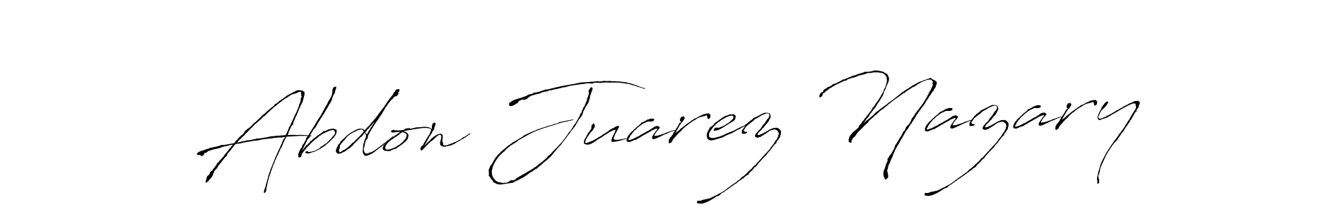 Design your own signature with our free online signature maker. With this signature software, you can create a handwritten (Antro_Vectra) signature for name Abdon Juarez Nazary. Abdon Juarez Nazary signature style 6 images and pictures png