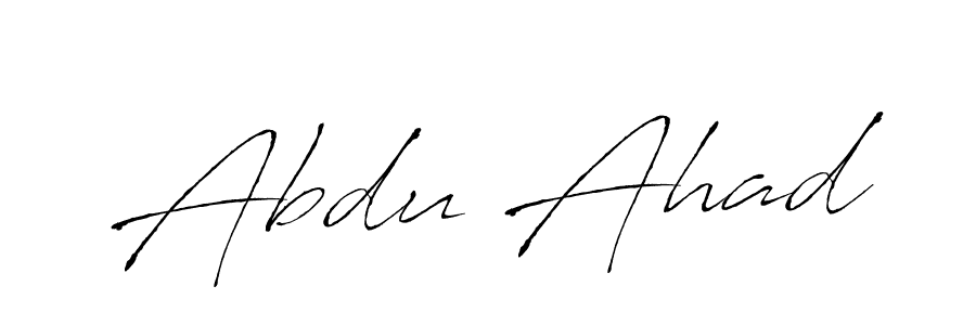 Abdu Ahad stylish signature style. Best Handwritten Sign (Antro_Vectra) for my name. Handwritten Signature Collection Ideas for my name Abdu Ahad. Abdu Ahad signature style 6 images and pictures png