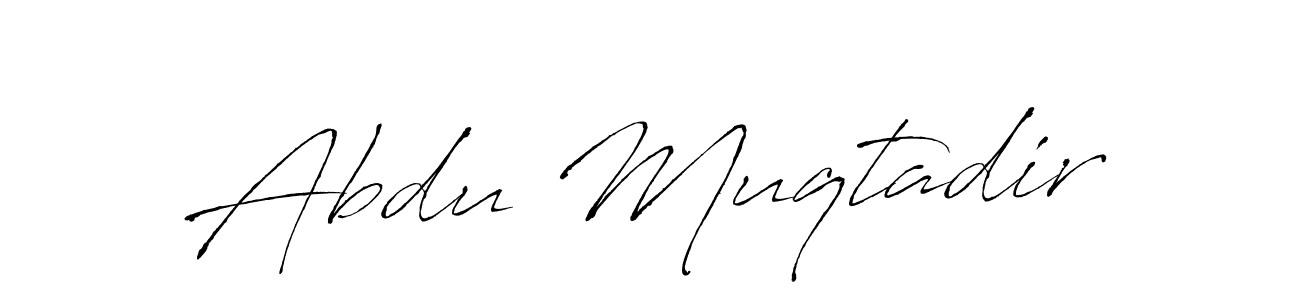 Also we have Abdu Muqtadir name is the best signature style. Create professional handwritten signature collection using Antro_Vectra autograph style. Abdu Muqtadir signature style 6 images and pictures png