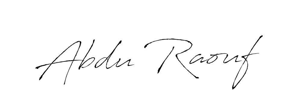 Create a beautiful signature design for name Abdu Raouf. With this signature (Antro_Vectra) fonts, you can make a handwritten signature for free. Abdu Raouf signature style 6 images and pictures png