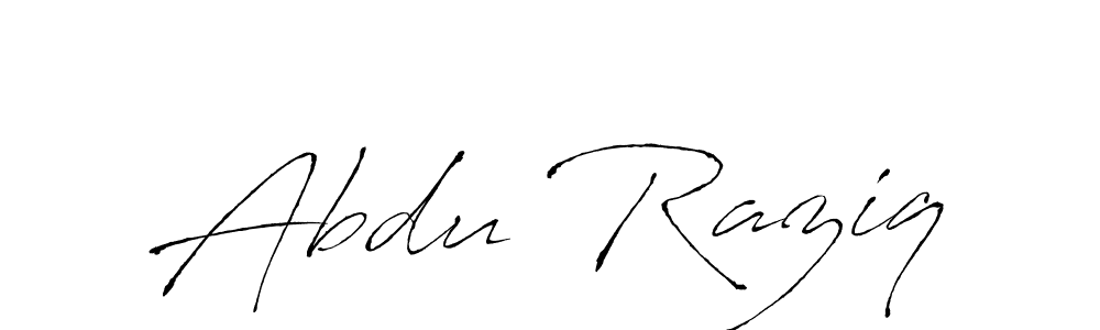 The best way (Antro_Vectra) to make a short signature is to pick only two or three words in your name. The name Abdu Raziq include a total of six letters. For converting this name. Abdu Raziq signature style 6 images and pictures png