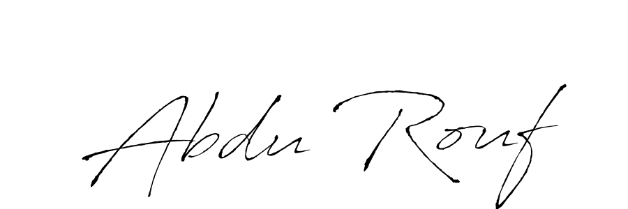 Create a beautiful signature design for name Abdu Rouf. With this signature (Antro_Vectra) fonts, you can make a handwritten signature for free. Abdu Rouf signature style 6 images and pictures png
