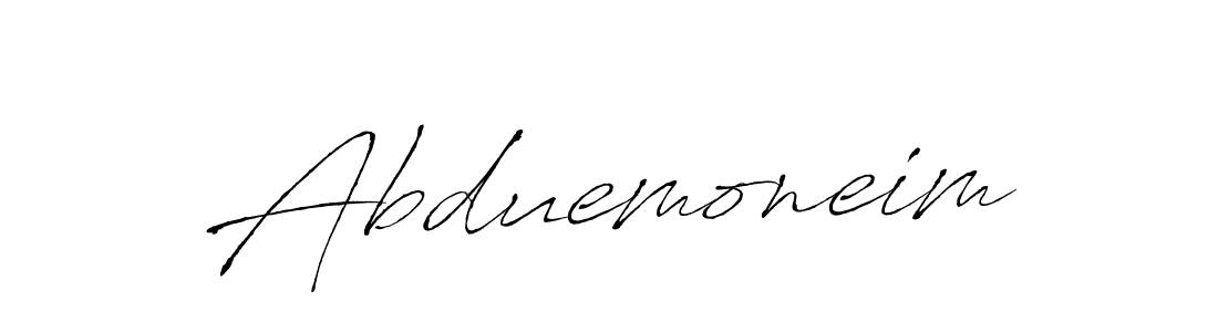 Also You can easily find your signature by using the search form. We will create Abduemoneim name handwritten signature images for you free of cost using Antro_Vectra sign style. Abduemoneim signature style 6 images and pictures png