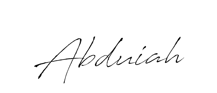 Design your own signature with our free online signature maker. With this signature software, you can create a handwritten (Antro_Vectra) signature for name Abduiah. Abduiah signature style 6 images and pictures png