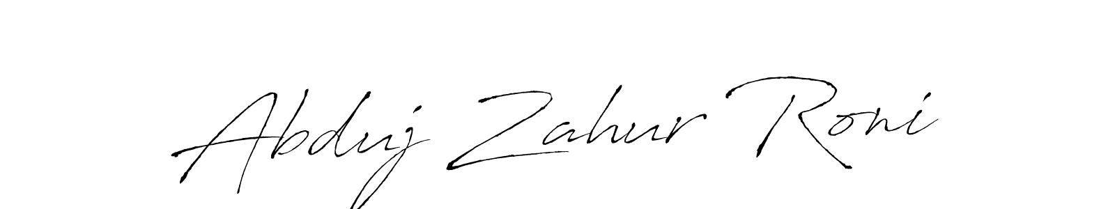 How to Draw Abduj Zahur Roni signature style? Antro_Vectra is a latest design signature styles for name Abduj Zahur Roni. Abduj Zahur Roni signature style 6 images and pictures png