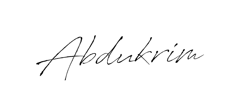 How to make Abdukrim signature? Antro_Vectra is a professional autograph style. Create handwritten signature for Abdukrim name. Abdukrim signature style 6 images and pictures png