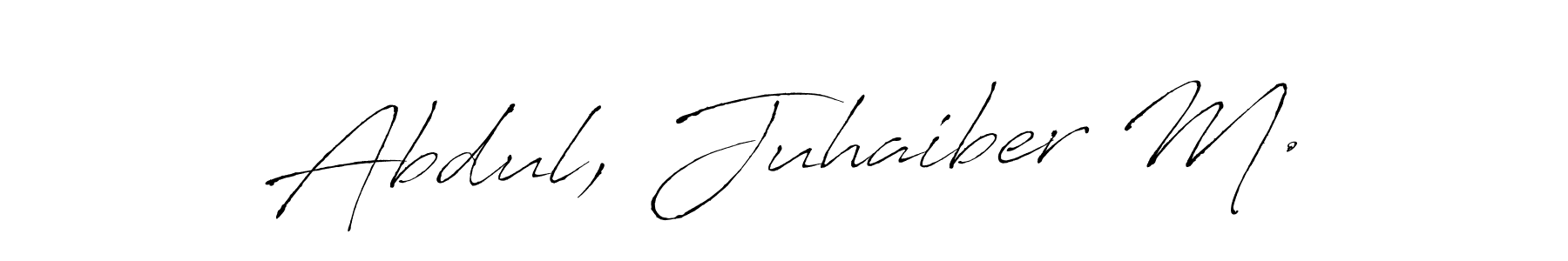 Here are the top 10 professional signature styles for the name Abdul, Juhaiber M.. These are the best autograph styles you can use for your name. Abdul, Juhaiber M. signature style 6 images and pictures png