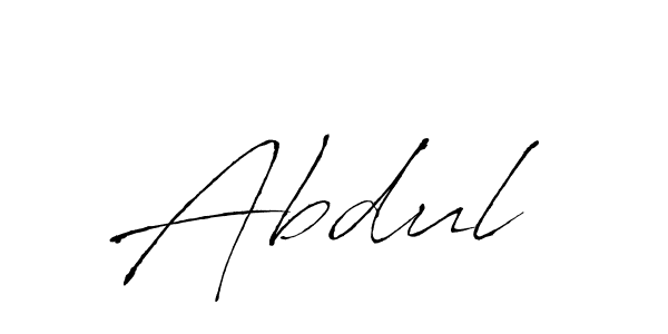 Make a beautiful signature design for name Abdul . With this signature (Antro_Vectra) style, you can create a handwritten signature for free. Abdul  signature style 6 images and pictures png