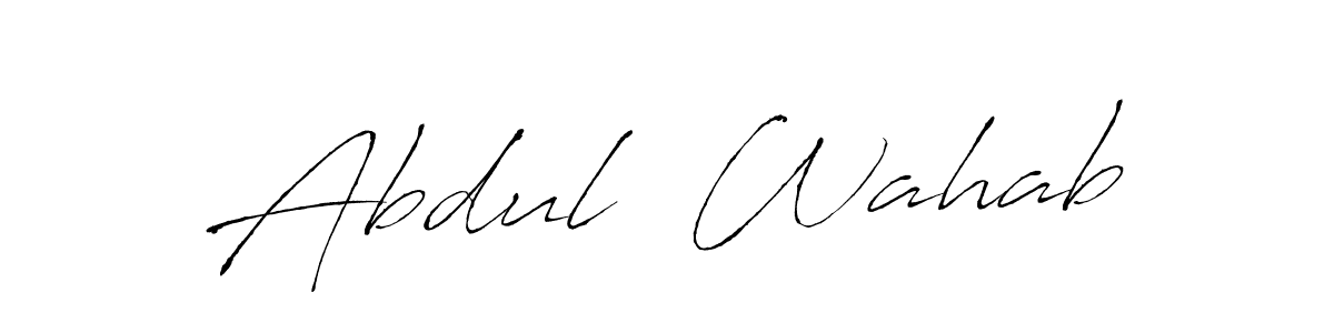 You should practise on your own different ways (Antro_Vectra) to write your name (Abdul  Wahab) in signature. don't let someone else do it for you. Abdul  Wahab signature style 6 images and pictures png