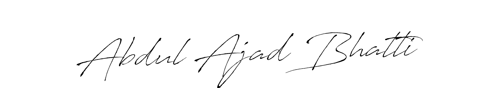 The best way (Antro_Vectra) to make a short signature is to pick only two or three words in your name. The name Abdul Ajad Bhatti include a total of six letters. For converting this name. Abdul Ajad Bhatti signature style 6 images and pictures png