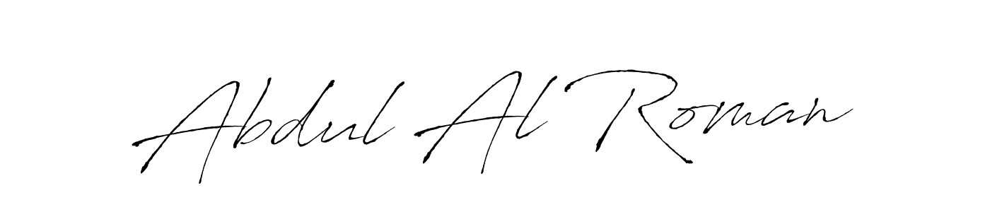 Abdul Al Roman stylish signature style. Best Handwritten Sign (Antro_Vectra) for my name. Handwritten Signature Collection Ideas for my name Abdul Al Roman. Abdul Al Roman signature style 6 images and pictures png