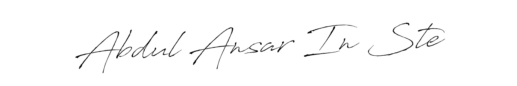 Antro_Vectra is a professional signature style that is perfect for those who want to add a touch of class to their signature. It is also a great choice for those who want to make their signature more unique. Get Abdul Ansar In Ste name to fancy signature for free. Abdul Ansar In Ste signature style 6 images and pictures png