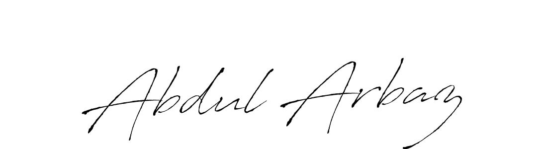 Make a beautiful signature design for name Abdul Arbaz. With this signature (Antro_Vectra) style, you can create a handwritten signature for free. Abdul Arbaz signature style 6 images and pictures png