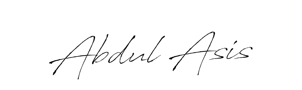Use a signature maker to create a handwritten signature online. With this signature software, you can design (Antro_Vectra) your own signature for name Abdul Asis. Abdul Asis signature style 6 images and pictures png